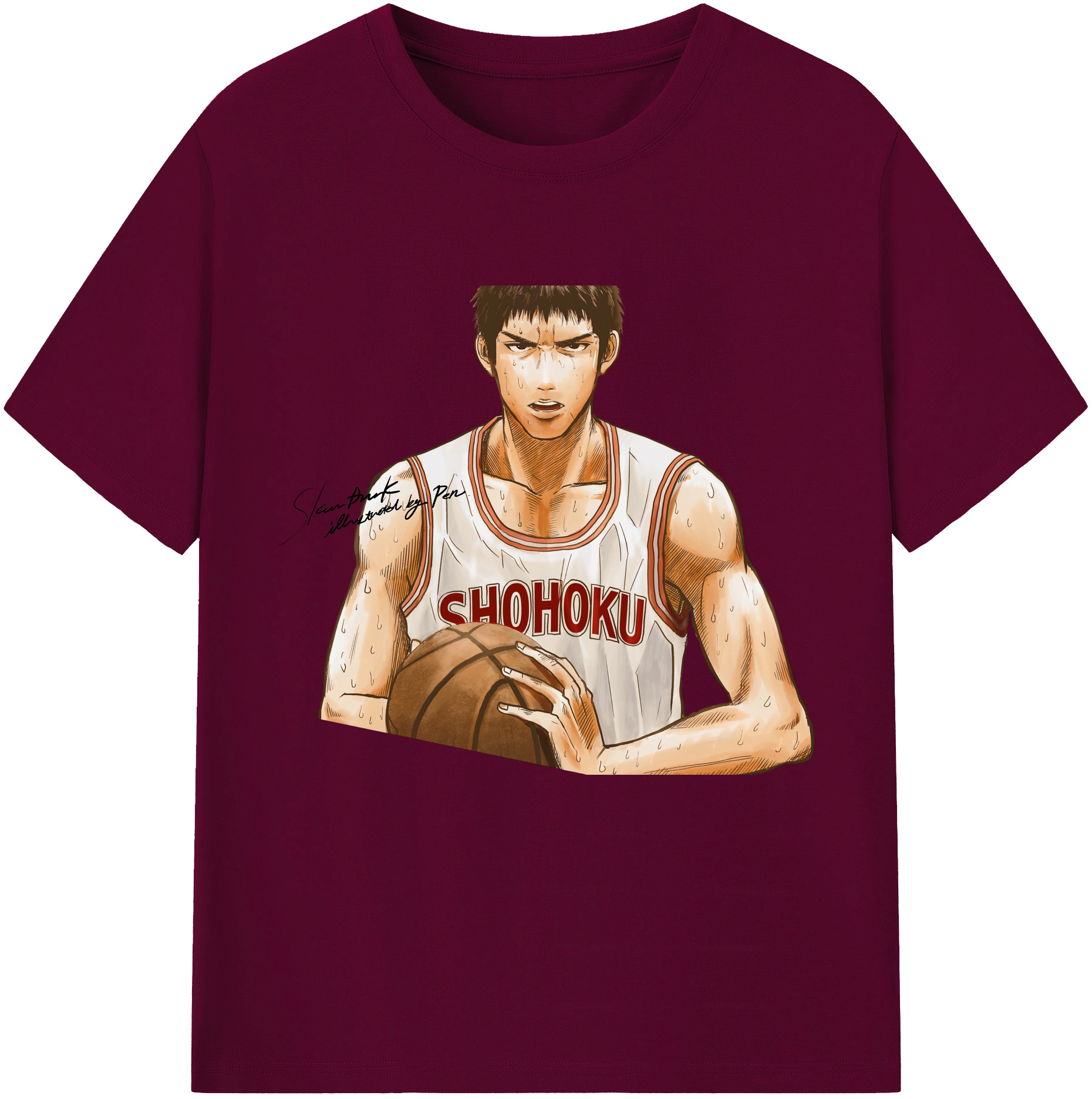 （画像用） SLAM DUNK／スラムダンク レディースカジュアルプリントTシャツ（綿100％）